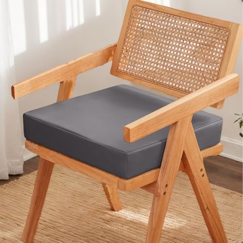 Wasserdicht Verdicktes Stuhlkissen Polyester 50X50x8 Küchenstuhl Kissen Quadratisch rutschfeste Sitzpolster Für Esszimmerstühle Garten Wohnzimmer Terrasse,A,Set of 6 von HORLSKI