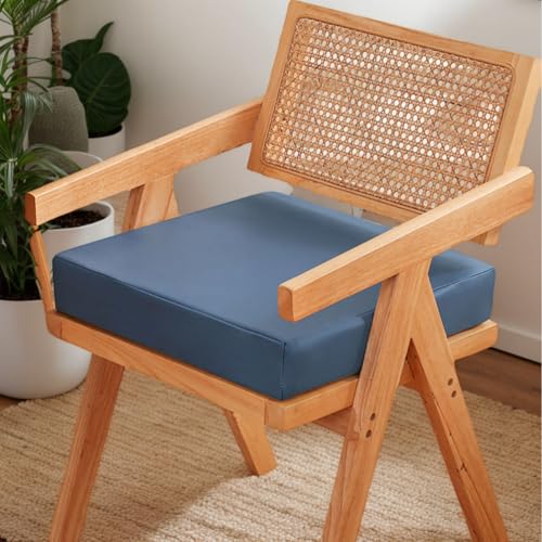 Wasserdicht Verdicktes Stuhlkissen Polyester 50X50x8 Küchenstuhl Kissen Quadratisch rutschfeste Sitzpolster Für Esszimmerstühle Garten Wohnzimmer Terrasse,I,Set of 1 von HORLSKI