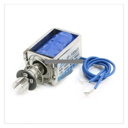DC 12V 400mA 25N Holding 10mm Stroke Pull Type Open Frame Solenoid Electromagnet JF-1039B taschenkette von HOROJDTH