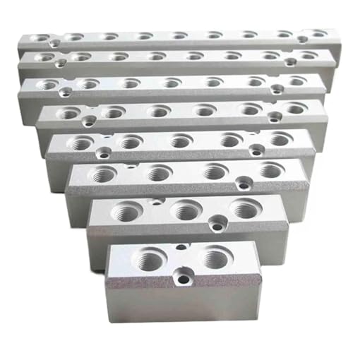 HOROJDTH 1PC 1/2" BSPP In 1/4" BSPP Out 2 Ways 4 Ports 30x30mm Pneumatic Aluminum Manifold Block Splitter Air Gas Water Oil HOROJDTH 1PC 1/2" BSPP In 1/4" BSPP Out 2 Ways 4 Ports 30x30mm Pneumatic Aluminum Manifold Block Splitter Air Gas Water Oil von HOROJDTH