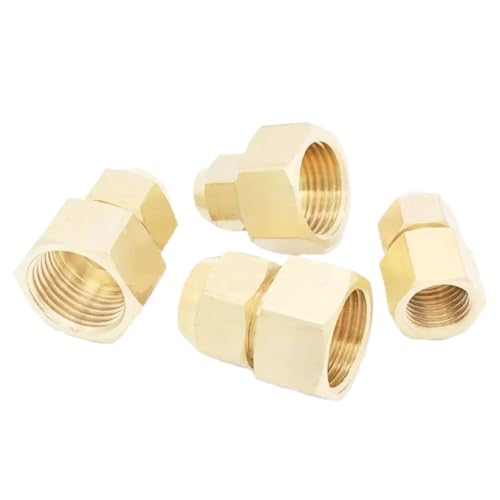 HOROJDTH 1PC Fit Tube O.D 12mm -3/8" BSP Female Brass Tube Pneumatic Flare Fitting with Nut HOROJDTH 1PC Fit Tube O.D 12mm -3/8" BSP Female Brass Tube Pneumatic Flare Fitting with Nut von HOROJDTH