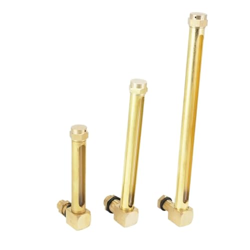 HOROJDTH 1PC M16x1.5mm Glass Length 80mm Brass Oil Liquid Level Indicator Sight Glass HOROJDTH 1PC M16x1.5mm Glass Length 80mm Brass Oil Liquid Level Indicator Sight Glass von HOROJDTH