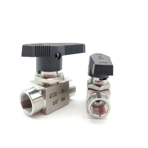 HOROJDTH 1pc 1/4" BSPP Female 304 Stainless Steel Plumbing Ball Valve Water Fuel Oil Panel-Install HOROJDTH 1pc 1/4" BSPP Female 304 Stainless Steel Plumbing Ball Valve Water Fuel Oil Panel-Install von HOROJDTH