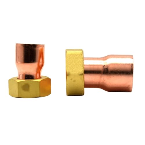 HOROJDTH 22mm Welding Copper Tube to Female BSPP 1" Thread Hex Bushing Pipe Fitting Thickening HOROJDTH 22mm Welding Copper Tube to Female BSPP 1" Thread Hex Bushing Pipe Fitting Thickening von HOROJDTH