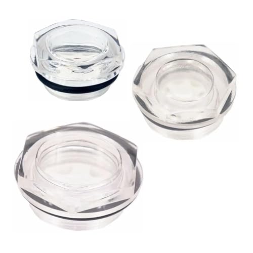 HOROJDTH 3pcs M30x1.5mm Male Hex Oil Level Viewer Sight Glass Window Air Compressor Gearbox HOROJDTH 3pcs M30x1.5mm Male Hex Oil Level Viewer Sight Glass Window Air Compressor Gearbox von HOROJDTH
