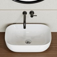 Horow - 46x33 cm Aufsatzwaschbecken Keramik Waschale Badzimmer Weiß Handwaschbecken Klein Horow - 46x33 cm Aufsatzwaschbecken Keramik Waschale Badzimmer Weiß Handwaschbecken Klein von HOROW