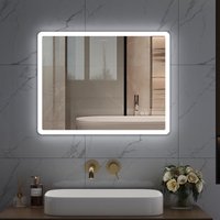 Badspiegel 50x70 cm Antibeschlag Badezimmerspiegel mit 3 Lichtfarben Helligkeit Einstellbar Memory-Funktion HOROW Badspiegel 50x70 cm Antibeschlag Badezimmerspiegel mit 3 Lichtfarben Helligkeit Einstellbar Memory-Funktion HOROW von HOROW