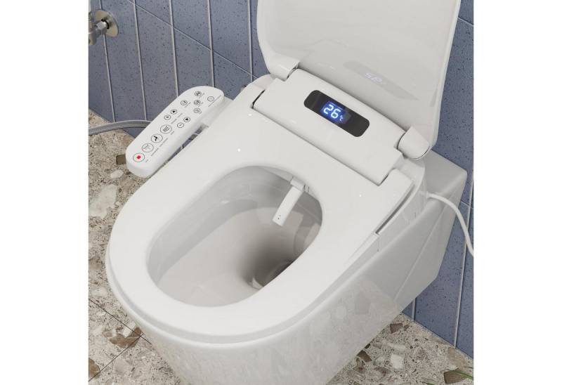 HOROW Dusch-WC-Sitz Bidet Dusch WC Aufsatz, Elektrischer Bidet Sitz mit Fernbedienung (Toilettendeckel mit Bidet) von HOROW