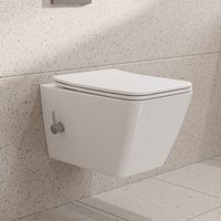 Spülrandlos Dusch WC Taharet WC Kalt/Warm Wasser Randlos Toilette mit Bidet-Funktion mit Softclose Sitz HOROW Spülrandlos Dusch WC Taharet WC Kalt/Warm Wasser Randlos Toilette mit Bidet-Funktion mit Softclose Sitz HOROW von HOROW