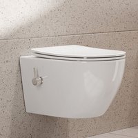 Spülrandlose Dusch wc Taharet wc Kalt/Warm Wasser Randlos Toilette mit Bidet-Funktion mit Softclose Sitz - Horow Spülrandlose Dusch wc Taharet wc Kalt/Warm Wasser Randlos Toilette mit Bidet-Funktion mit Softclose Sitz - Horow von HOROW