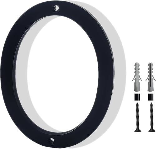 Hausnummer Schwarz 6 Zoll Hausnummernschild Türnummernschilder für die Wand Schwimmende Hausnummer House Numbers Outdoor Extra Große Hausnummer Hausnummer Anthrazit 3d Hausnummer (0) von HORREX