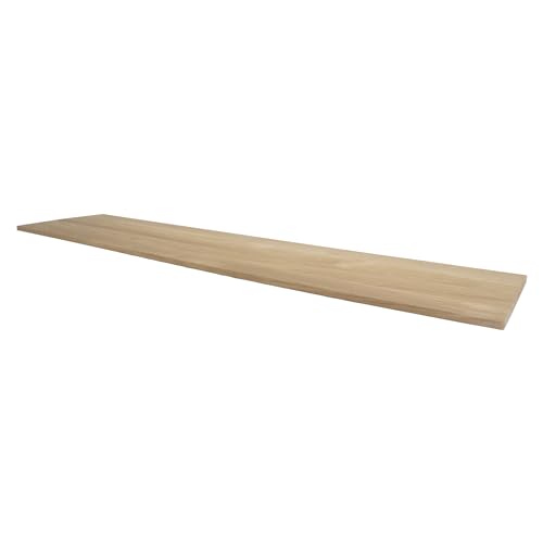 HORST Deckplatte Besta – Elegante & Pflegeleichte Massivholzplatte für das I K E A Besta Möbelstück – gefast, geschliffen & FSC-Zertifiziert – Eiche, 180 x 42 cm von HORST