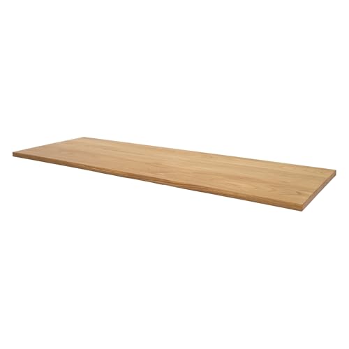 HORST Deckplatte Kallax – elegante & pflegeleichte Massivholzplatte für das I K E A Kallax Möbelstück – gefast, geschliffen & FSC-zertifiziert – Eiche geölt, 111 x 39 cm von HORST