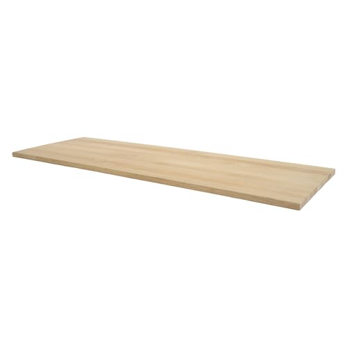 HORST Deckplatte Kallax – elegante & pflegeleichte Massivholzplatte für das I K E A Kallax Möbelstück – gefast, geschliffen & FSC-zertifiziert – Eiche, 111 x 39 cm von HORST