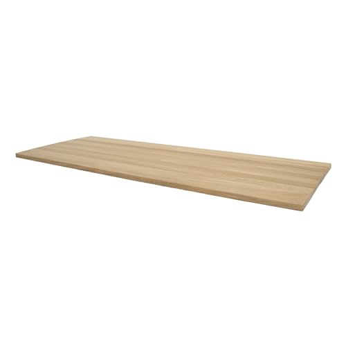 HORST Deckplatte Nordli - elegante & pflegeleichte Massivholzplatte für das I K E A Nordli Möbelstück - gefast, geschliffen & FSC-zertifiziert - Eiche 120cm x 47cm von HORST