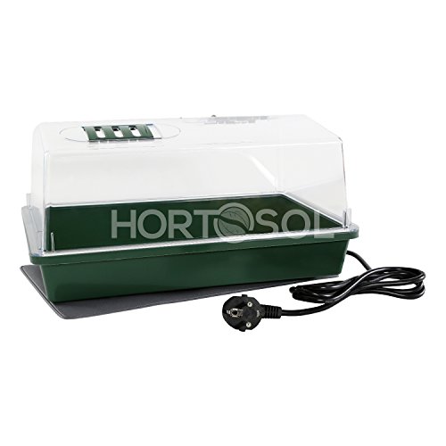 HORTOSOL 20w Zimmergewächshaus beheizt 37,5x24x19 cm von HORTOSOL