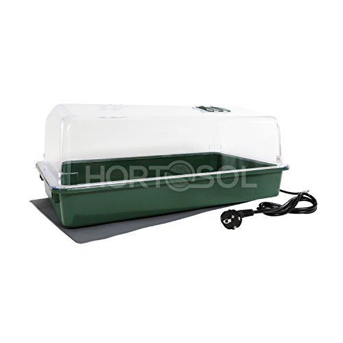 HORTOSOL 30w XXL großes Zimmergewächshaus beheizt 56x32x21 cm von HORTOSOL