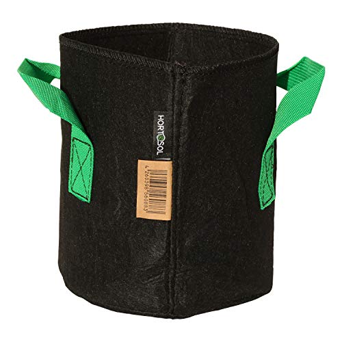 HORTOSOL Pflanzsack schwarz/grün (5 Liter - Ø18x20cm) von HORTOSOL