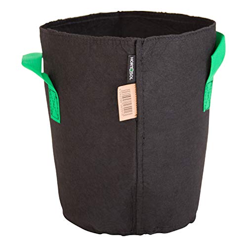 HORTOSOL Pflanzsack schwarz grün (10 Liter - Ø22x27cm) von HORTOSOL