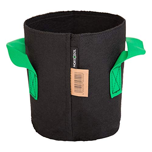 HORTOSOL Pflanzsack schwarz grün (3 Liter - Ø15x17cm) von HORTOSOL