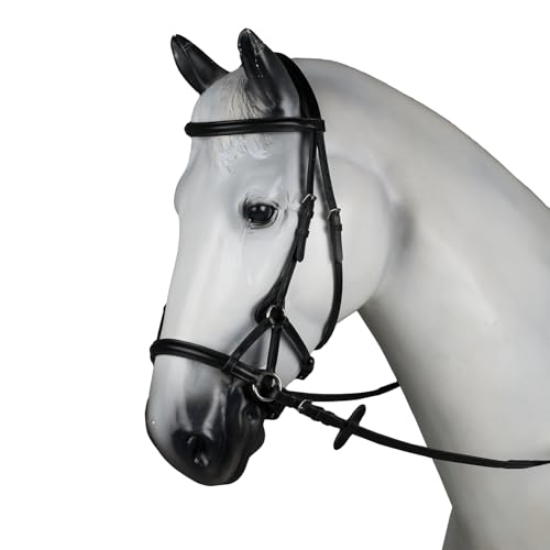 HORZE Denver Gebisslose Sidepull Trense, Schwarz, F von HORZE