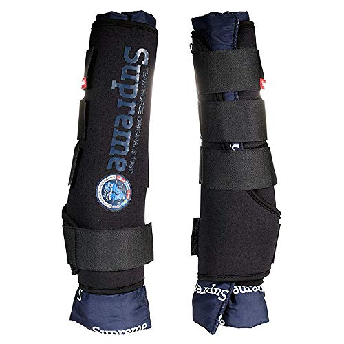 HORZE Stallgamaschen Pro Front - Schützende Gamaschen - Bandagen - Neopren Material - Stoßabsorbierend - Pferd Müde Beine Unterstützung - Größen Pony Vollblut Warmblut - 2er Set - Herausnehmbares von HORZE