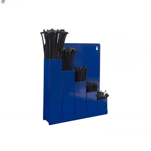 HORZEFIX Wandhalter Ordnungsbox Kabelbinderset mit 5x 100 Stück in verschieden Farben (schwarz) von HORZEFIX