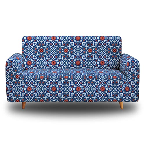 HOSIMA Elastischer Sofabezug 1/2/3/4 Sitzer Sofahusse Strech Sofa Überzug Couch Cover Muster Couchbezug Sofabezüge Schonbezug Couch (3 Sitzer SFW081) von HOSIMA