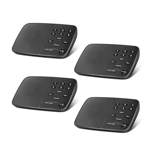 Hosmart UltraSpeak Intercoms Wireless für Zuhause, voll duplex, Reichweite 1200 Fuß. Geschäftstaugliches Zwei-Wege-Echtzeit-Intercom-System. (4 Packungen) von HOSMART