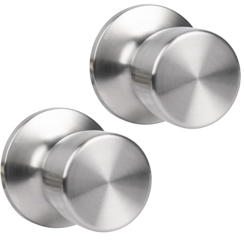HOSOM Attrappe-Türknäufe, schlüssellose Schranktürknäufe, Satin-Nickel, Attrappe, Außen-/Innentürknauf, individuell, nicht drehbar, einseitig, 2 Stück HOSOM Attrappe-Türknäufe, schlüssellose Schranktürknäufe, Satin-Nickel, Attrappe, Außen-/Innentürknauf, individuell, nicht drehbar, einseitig, 2 Stück von HOSOM