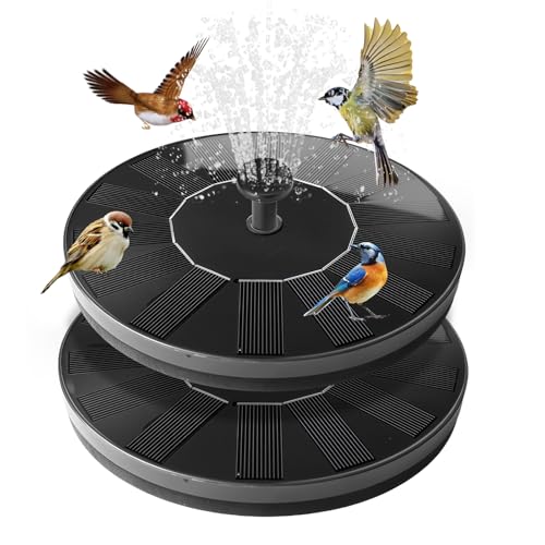 Solar Springbrunnen für Außen, 16cm Solarbrunnen Teichbrunnen mit 4 Düsen, Solar Wasserpumpe Schwimmender Brunnen Pumpe für Draussen Teich Pool Garten Vogeltränke Wasserspiel, 2 Stück Solar Springbrunnen für Außen, 16cm Solarbrunnen Teichbrunnen mit 4 Düsen, Solar Wasserpumpe Schwimmender Brunnen Pumpe für Draussen Teich Pool Garten Vogeltränke Wasserspiel, 2 Stück von HOSPAOP