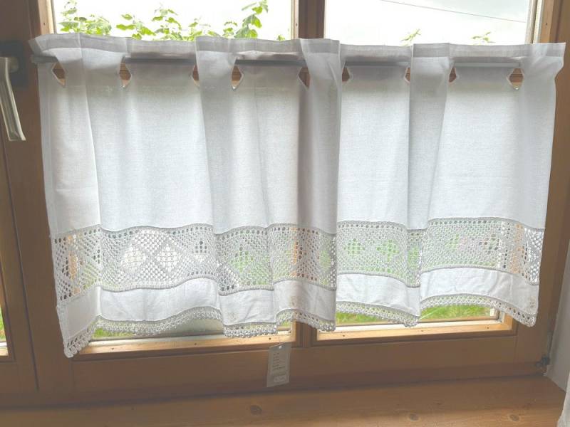 HOSSNER - ART OF HOME DECO Panneaux ca. 30 x 126 cm, Ösen (1 St), Vintage Landhaus Stil von HOSSNER - ART OF HOME DECO