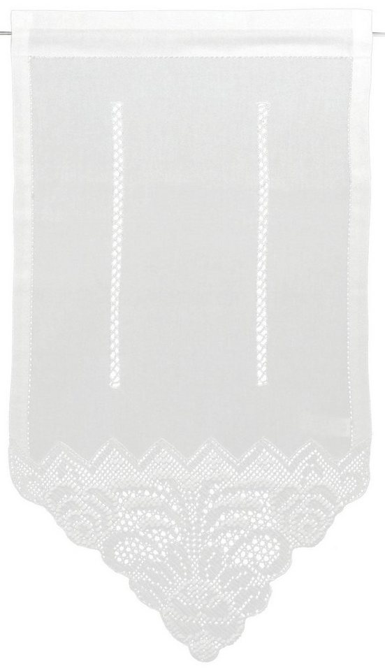 HOSSNER - ART OF HOME DECO Scheibengardine Montasch, Stangendurchzug (1 St), halbtransparent von HOSSNER - ART OF HOME DECO