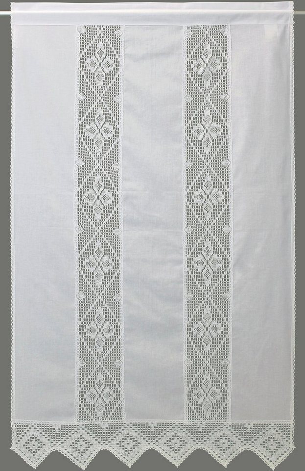 HOSSNER - ART OF HOME DECO Querbehang Achental, Stangendurchzug (1 St), halbtransparent von HOSSNER - ART OF HOME DECO