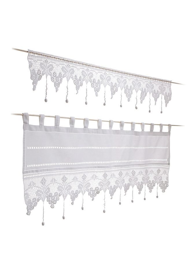 HOSSNER - ART OF HOME DECO Querbehang Matterhorn, Durchzuglöcher (1 St), halbtransparent, HxB: 20x120 von HOSSNER - ART OF HOME DECO