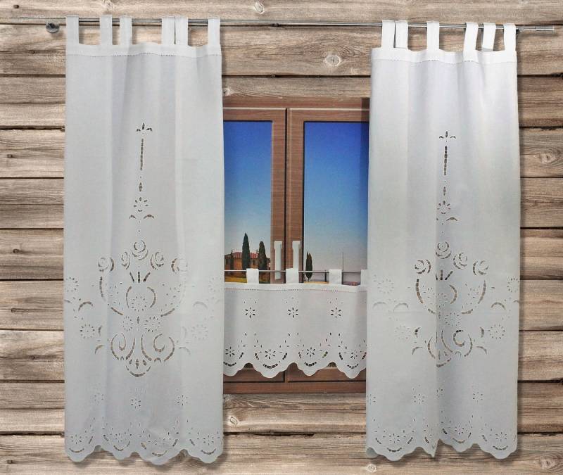 HOSSNER - ART OF HOME DECO Vorhang Ortler, Schlaufen (1 St), halbtransparent von HOSSNER - ART OF HOME DECO