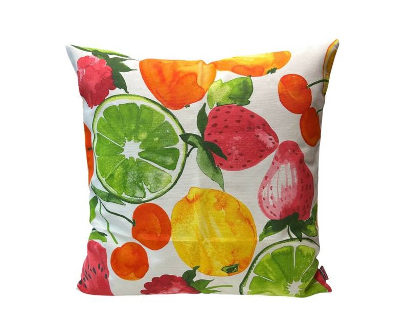 HOSSNER - HOMECOLLECTION Kissenbezug Frutta 50x50 cm, (1 Stück), Dekokissen bedruckt romantisch von HOSSNER - HOMECOLLECTION