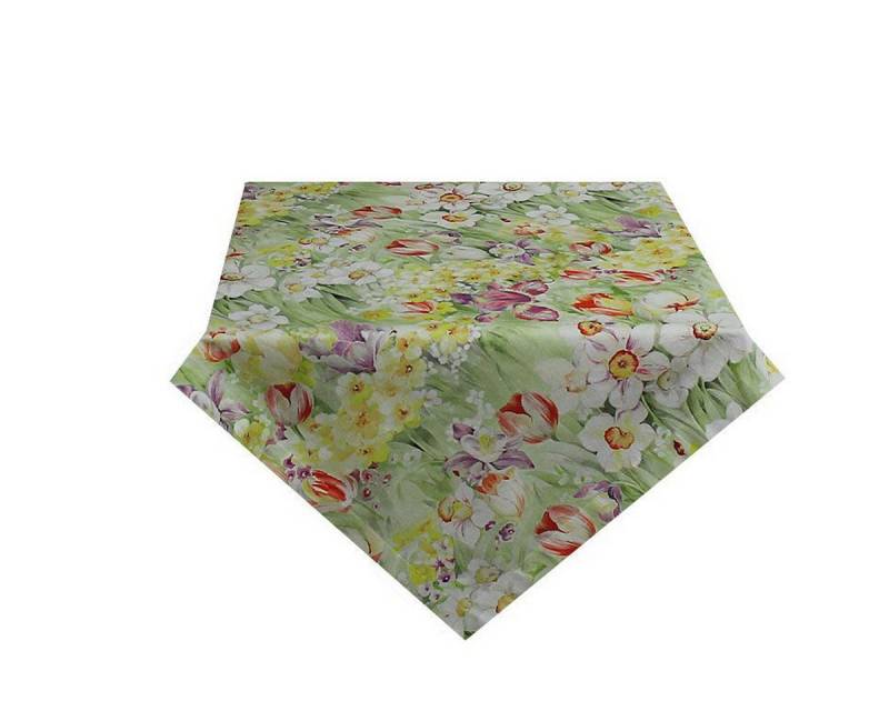 HOSSNER - HOMECOLLECTION Mitteldecke Blumengarten (1-tlg), Tischdecke, bedruckt 85 x 85 cm von HOSSNER - HOMECOLLECTION