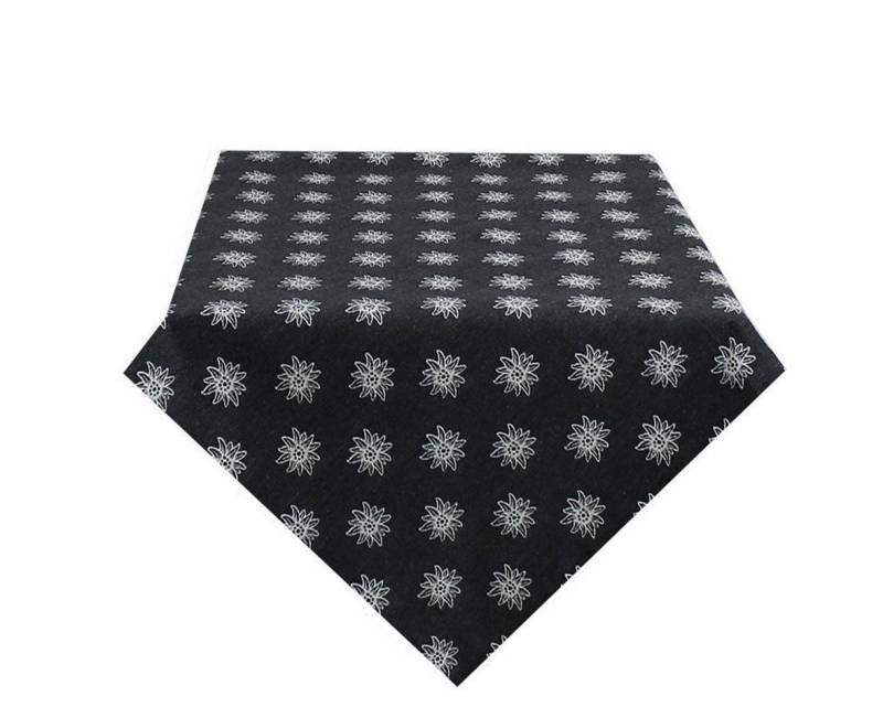 HOSSNER - HOMECOLLECTION Mitteldecke Cham grau (1-tlg), Tischdecke, bedruckt 85 x 85 cm von HOSSNER - HOMECOLLECTION