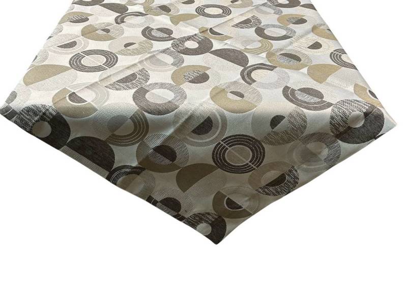 HOSSNER - HOMECOLLECTION Mitteldecke Creek braun (1-tlg), Tischdecke, bedruckt 85 x 85 cm von HOSSNER - HOMECOLLECTION