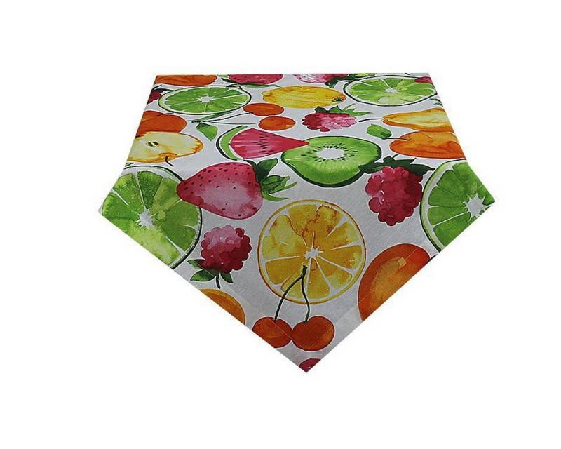 HOSSNER - HOMECOLLECTION Mitteldecke Frutta (1-tlg), Tischdecke, bedruckt 85 x 85 cm von HOSSNER - HOMECOLLECTION