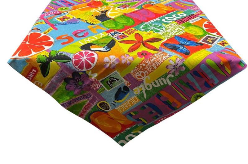 HOSSNER - HOMECOLLECTION Mitteldecke Jungle (1-tlg), Tischdecke, bedruckt 85 x 85 cm von HOSSNER - HOMECOLLECTION