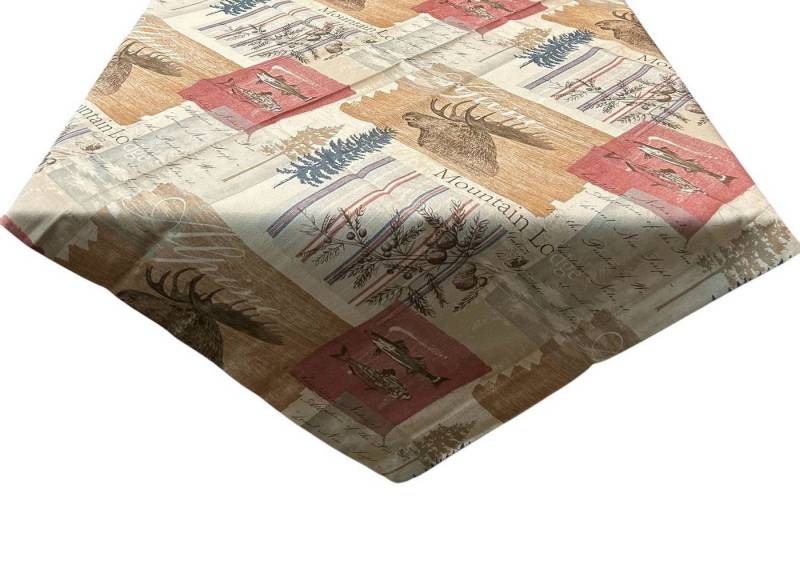 HOSSNER - HOMECOLLECTION Mitteldecke Mountain (1-tlg), Tischdecke, bedruckt 85 x 85 cm von HOSSNER - HOMECOLLECTION