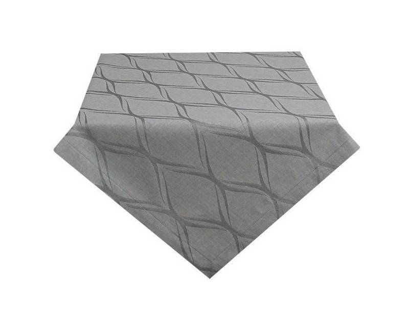 HOSSNER - HOMECOLLECTION Mitteldecke Remedios grau (1-tlg), Tischdecke, bedruckt 85 x 85 cm von HOSSNER - HOMECOLLECTION