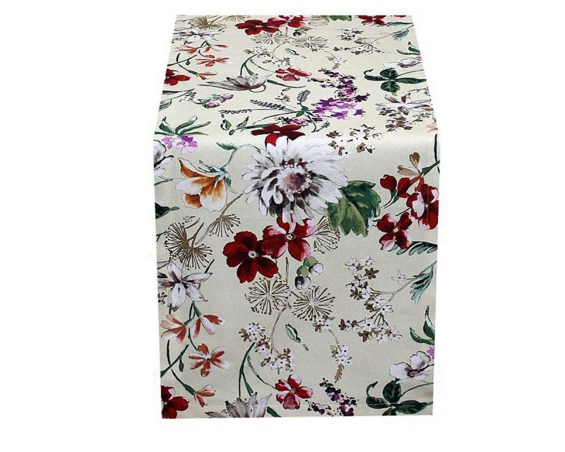 HOSSNER - HOMECOLLECTION Tischläufer Floral (1-tlg), Tischläufer, bedruckt 40 x 100 cm von HOSSNER - HOMECOLLECTION