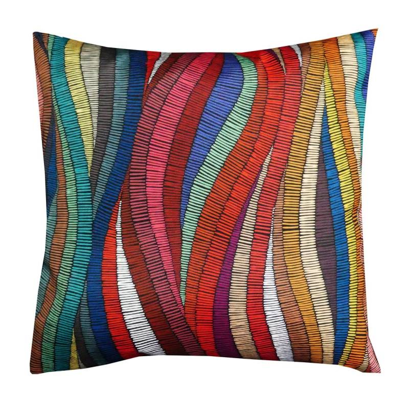 HOSSNER - HOMECOLLECTION Kissenbezüge SANSIBAR Outdoor Kissenbezug 40x40 UV SCHUTZ Fleckschutz, (1 Stück), Druckmotiv von HOSSNER - HOMECOLLECTION