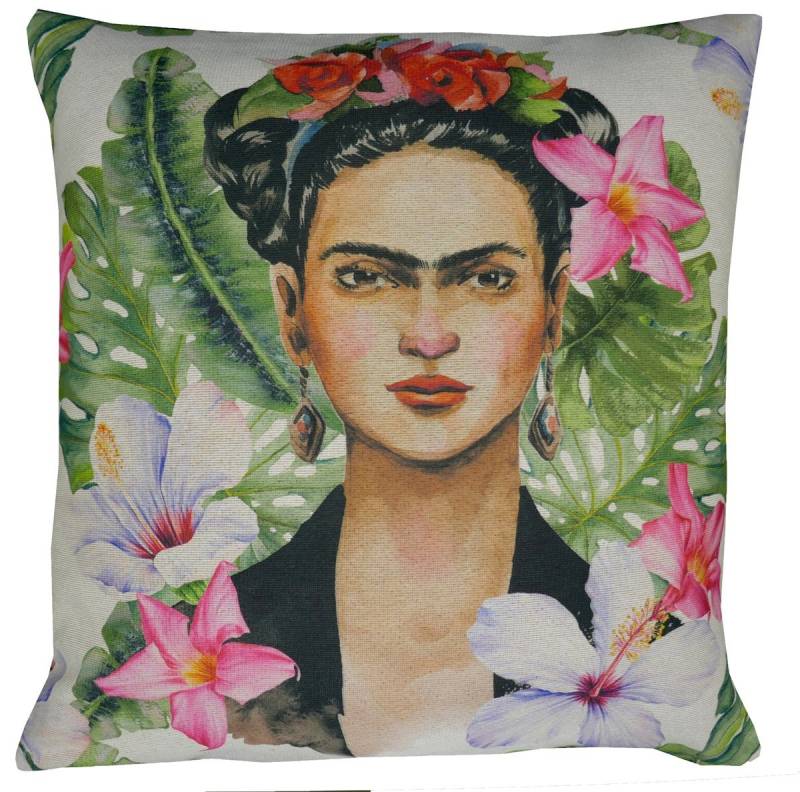 HOSSNER - HOMECOLLECTION Kissenbezüge Tropical bunt, (1 Stück), Druckmotiv von HOSSNER - HOMECOLLECTION
