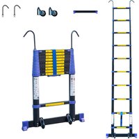 Teleskopleiter 2,9m TELESCOVA9+, Aluminium, Faltbar, Ausziehbar, Multifunktion, Maximale Arbeitshöhe 3,8m, Abnehmbare Haken, 5 Jahre Garantie von HOSTRÖM