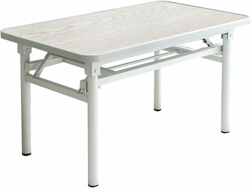 4 Pack Klappbarer Computer Büro Schreibtisch Klappbarer Konferenz Schulungstisch Mit Aufbewahrungsregal, Metallrahmen, Tragbare Esstische Für Schlafzimmer Esszimmer Home Office, Schnelle Installation von HOTAPEPU