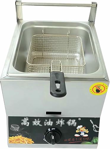 Commercial Fat Frittyer Basket 6L12L Single Pot LPG Gas Fryer Edelstahl -Arbeitsplatte Frittyer Mit Korb, Outdoor -Kocher, Für Französisches Pommes Home Kitchen Restaurant ~// Commercial Fat Frittyer Basket 6L12L Single Pot LPG Gas Fryer Edelstahl -Arbeitsplatte Frittyer Mit Korb, Outdoor -Kocher, Für Französisches Pommes Home Kitchen Restaurant ~// von HOTAPEPU